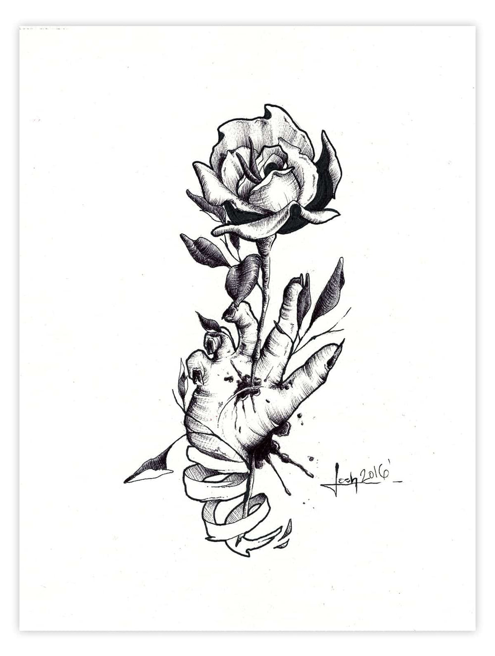 Black Market Art Company Writers Cramp Print