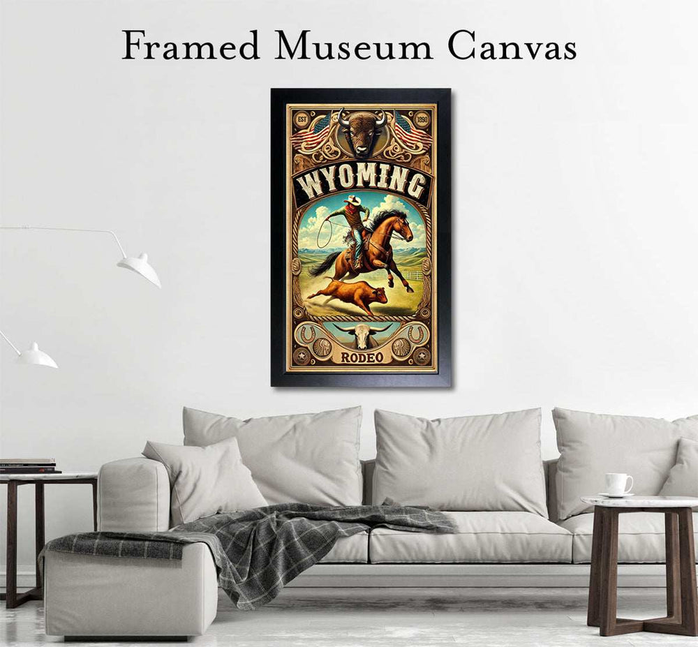 Black Market Art Company Wyoming Rodeo Poster & Art Print / Wall Art / Western Decor Print - Black Market Art Company - Flyclothing LLC