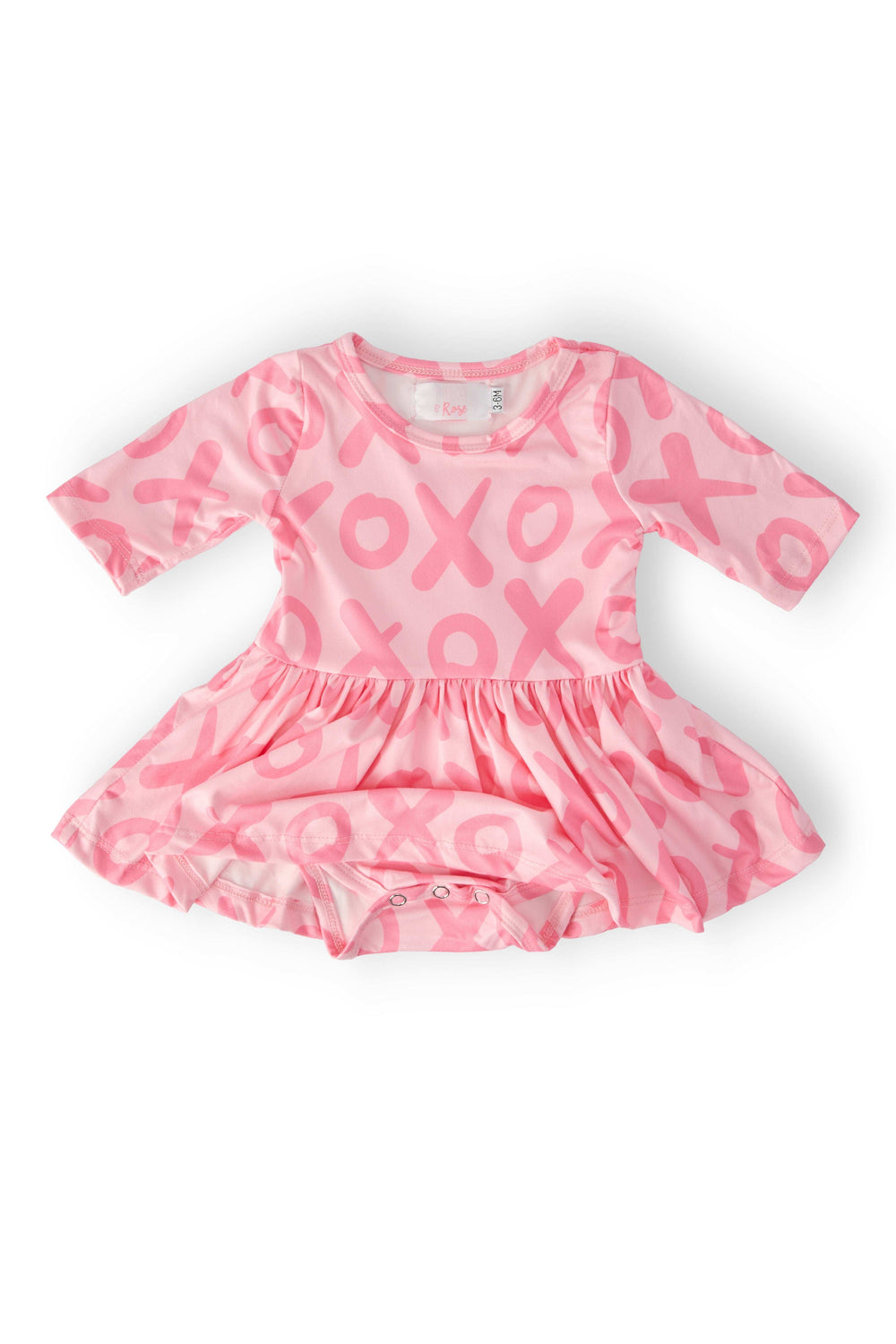 XOXO 3/4 Sleeve Twirl Bodysuit - Mila & Rose ® - Flyclothing LLC
