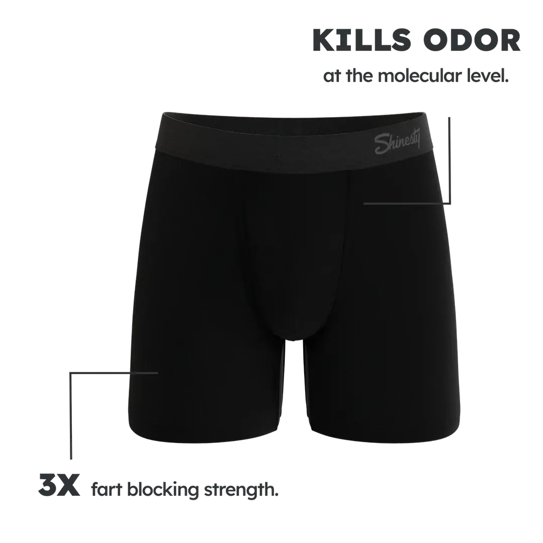 The Threat Level Midnight | Black XTREME Fart Proof Ball Hammock® Boxer - Shinesty - Flyclothing LLC