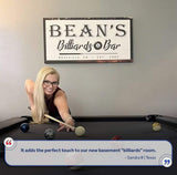 Billiards And Bar Sign - Tailored Canvases - Flyclothing LLC