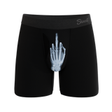 The XXX Ray | Middle Finger X Ray Ball Hammock® Pouch Underwear With Fly