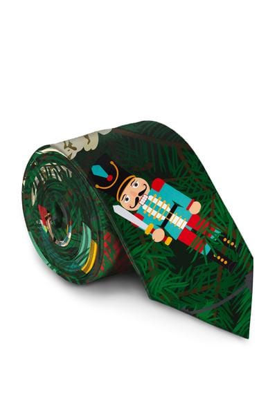 The Christmas Tree Camo | Christmas Tree Print Tie - Shinesty
