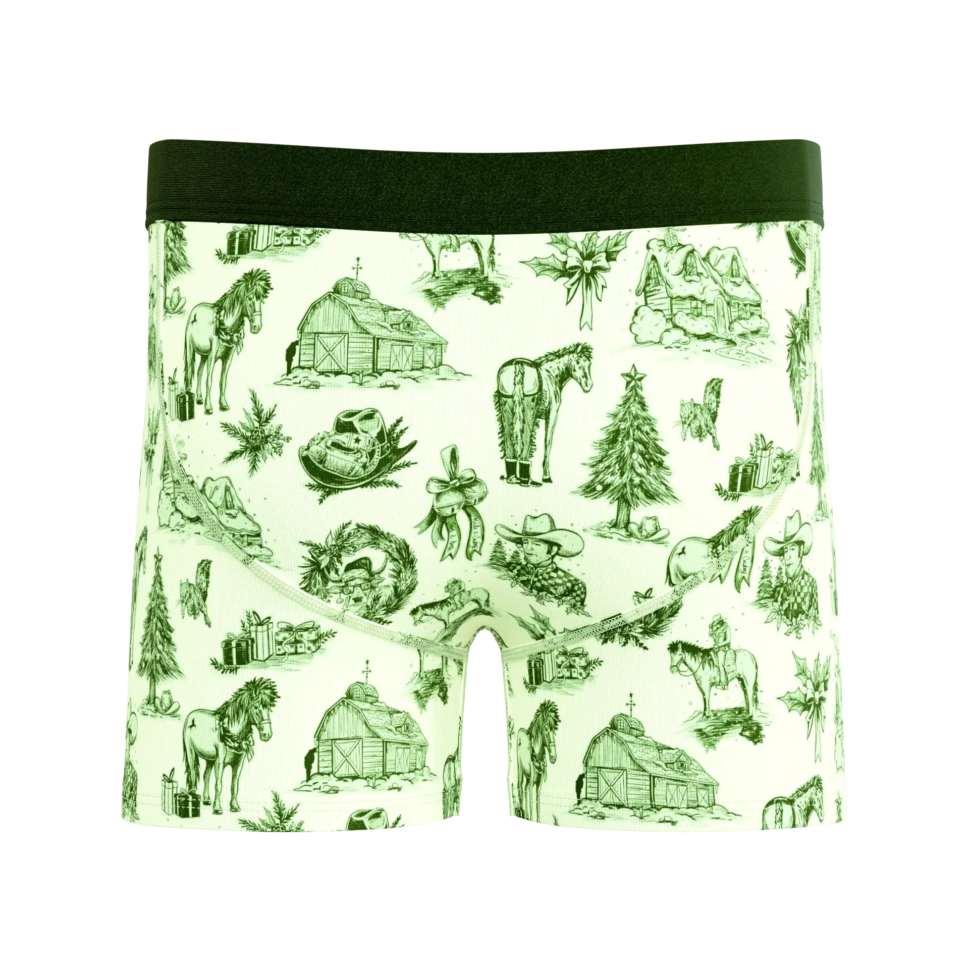 The Western Wonderland | Western Toile Boy's Boxer Briefs - Shinesty - Flyclothing LLC