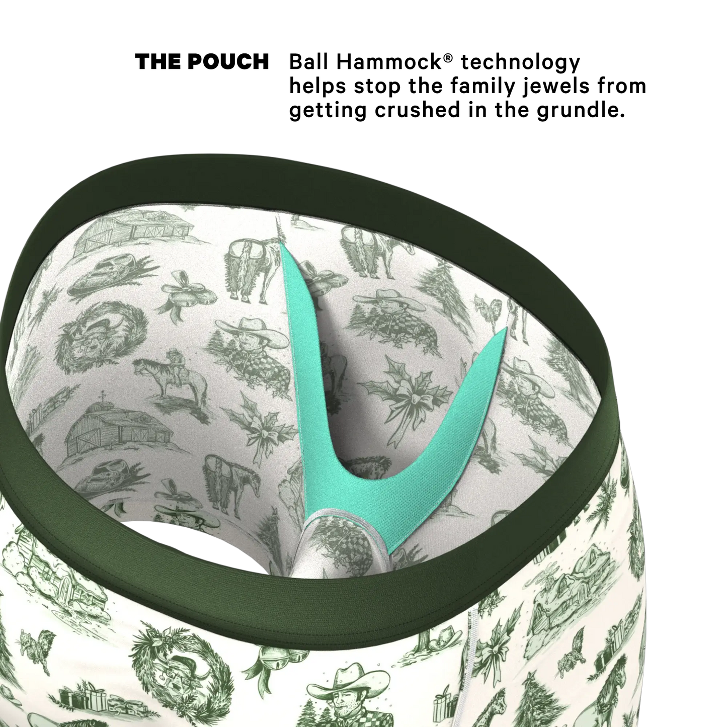 The Western Wonderland | Western Toile Ball Hammock® Pouch Underwear - Shinesty - Flyclothing LLC