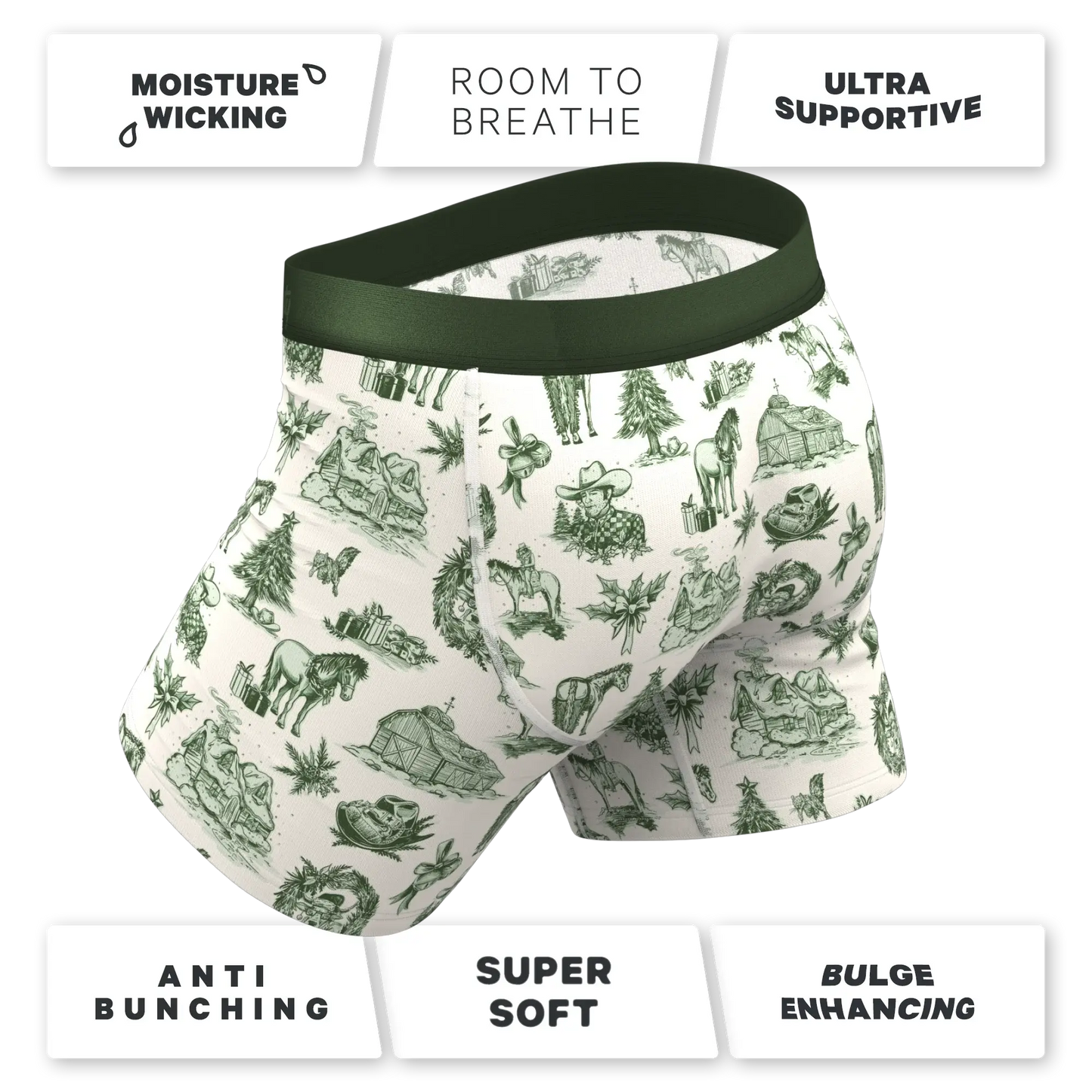 The Western Wonderland | Western Toile Ball Hammock® Pouch Underwear - Shinesty - Flyclothing LLC
