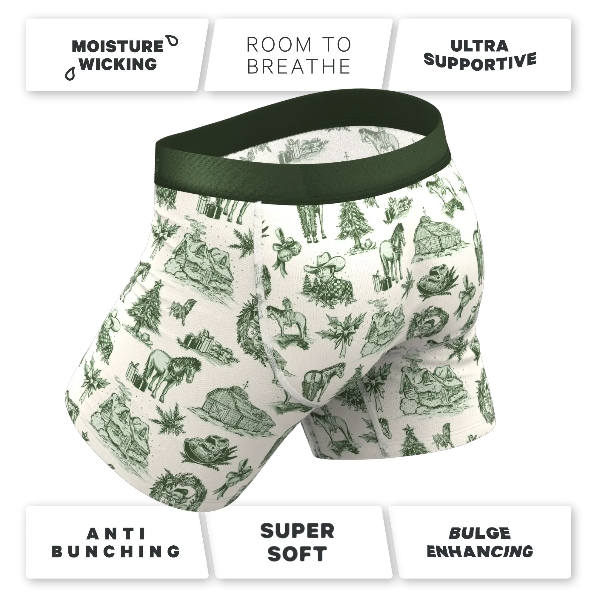 The Western Wonderland | Western Toile Ball Hammock® Pouch Underwear - Shinesty - Flyclothing LLC