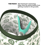 The Xmas In Texas | Western Toile Ball Hammock® Pouch Underwear With Fly