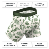 The Xmas In Texas | Western Toile Ball Hammock® Pouch Underwear With Fly