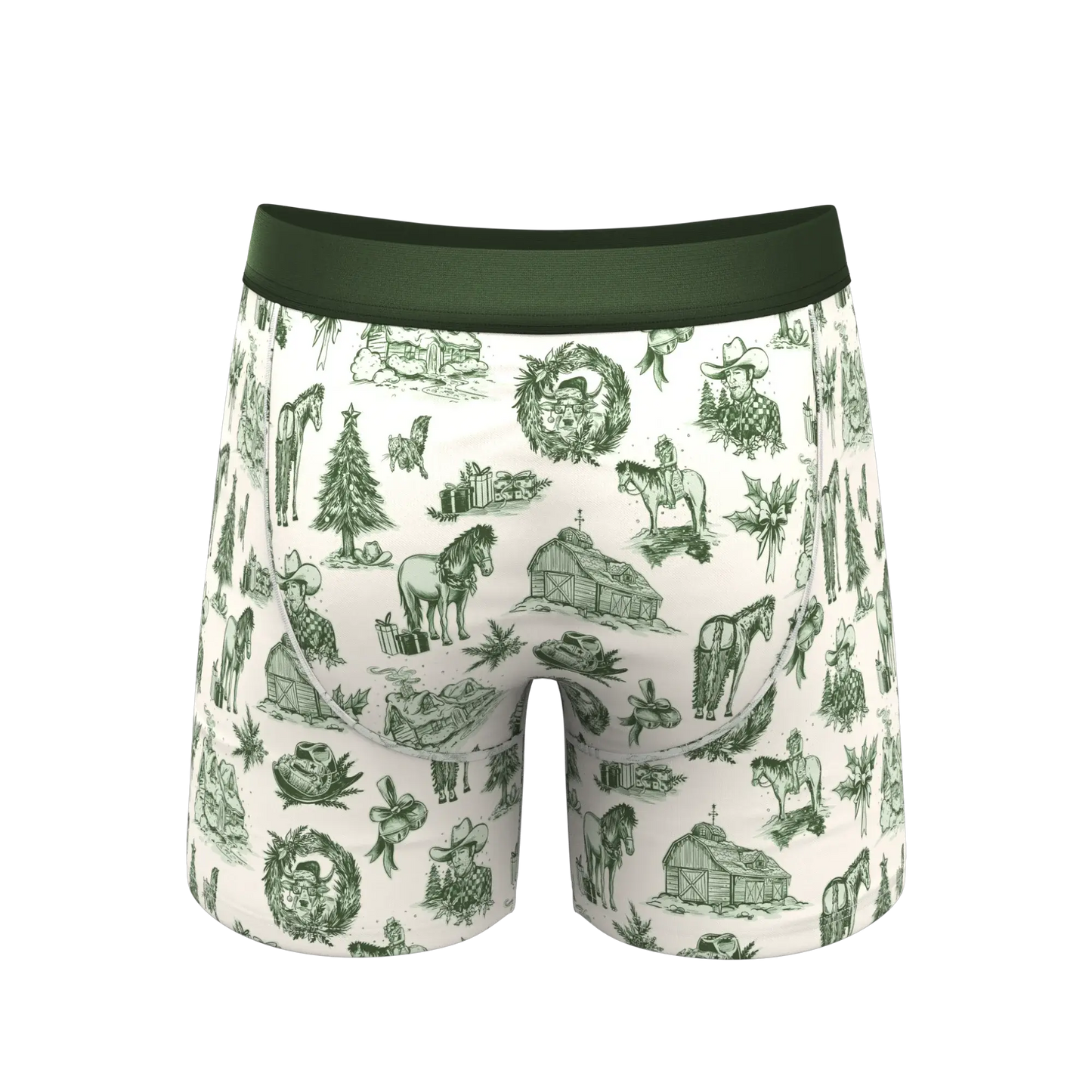 The Western Wonderland | Western Toile Ball Hammock® Pouch Underwear With Fly - Shinesty - Flyclothing LLC
