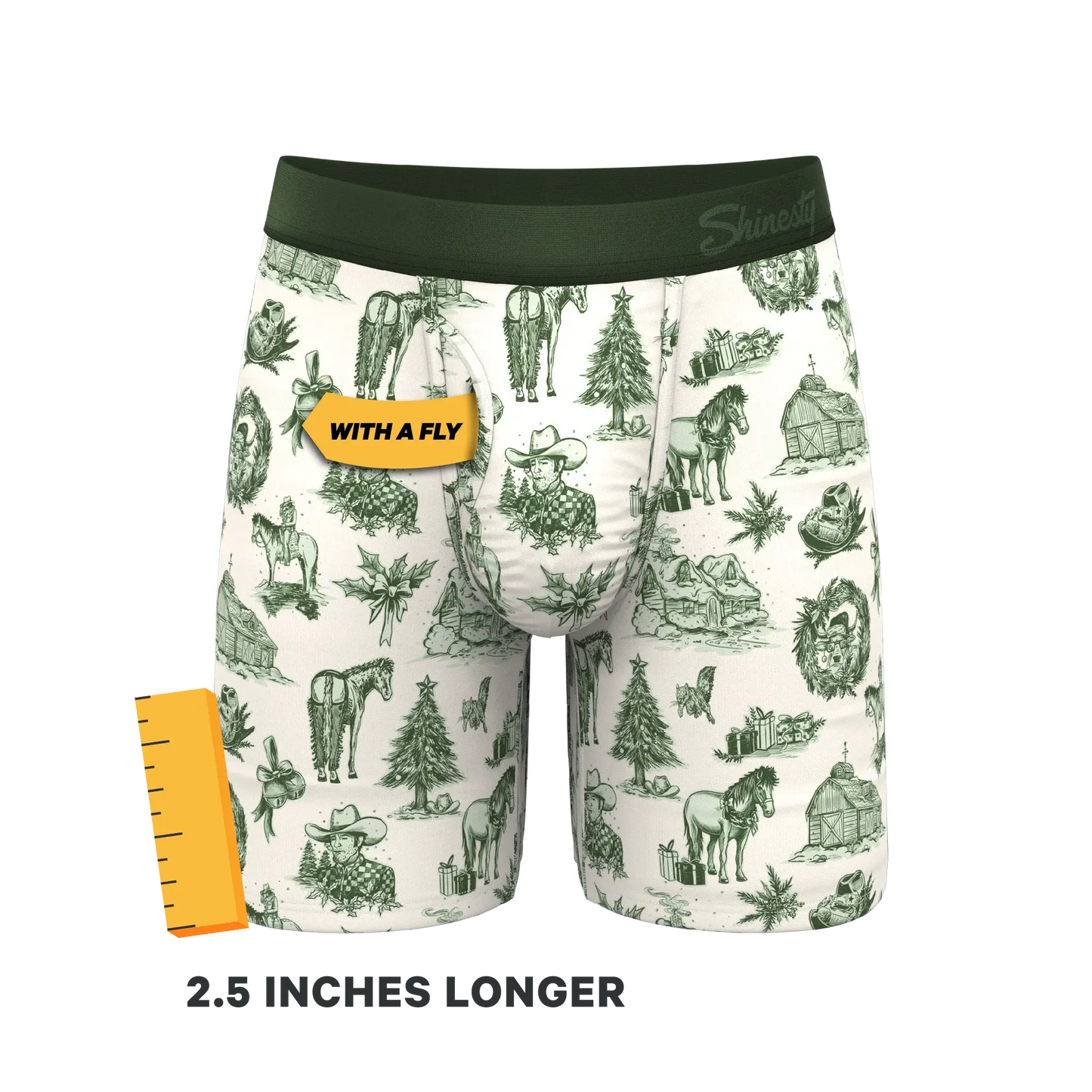 The Western Wonderland | Western Toile Long Leg Ball Hammock® Pouch Underwear With Fly - Shinesty - Flyclothing LLC