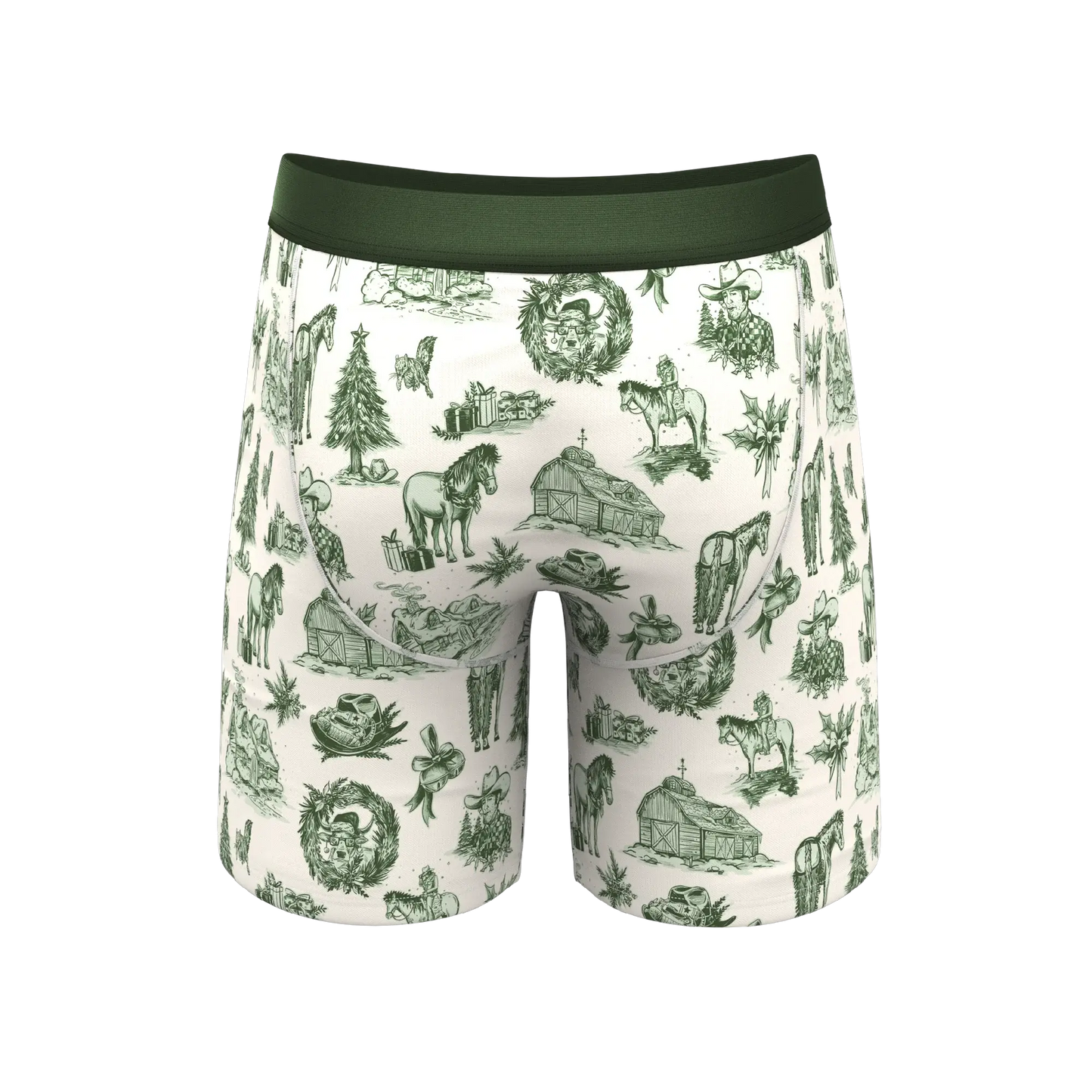The Western Wonderland | Western Toile Long Leg Ball Hammock® Pouch Underwear With Fly - Shinesty - Flyclothing LLC