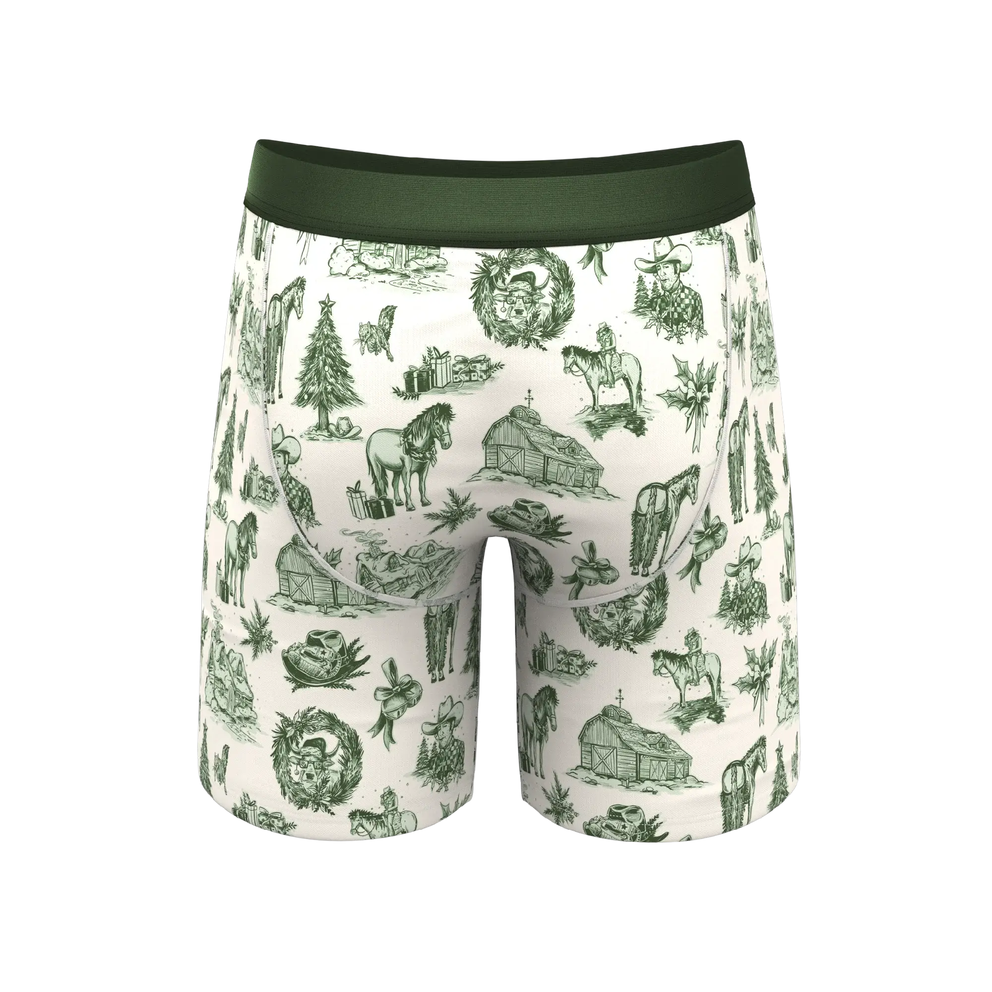 The Western Wonderland | Western Toile Long Leg Ball Hammock® Pouch Underwear With Fly - Shinesty - Flyclothing LLC