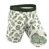 The Xmas In Texas | Western Toile Long Leg Ball Hammock® Pouch Underwear With Fly