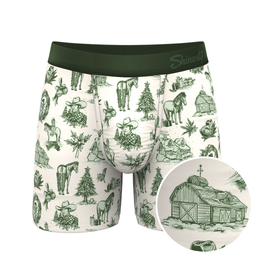 The Xmas In Texas | Western Toile Ball Hammock® Pouch Underwear