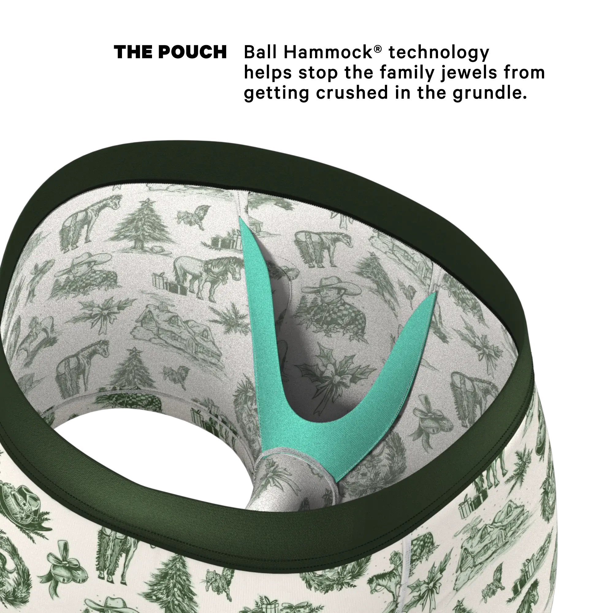 The Western Wonderland | Western Toile Ball Hammock® Pouch Trunks Underwear - Shinesty - Flyclothing LLC