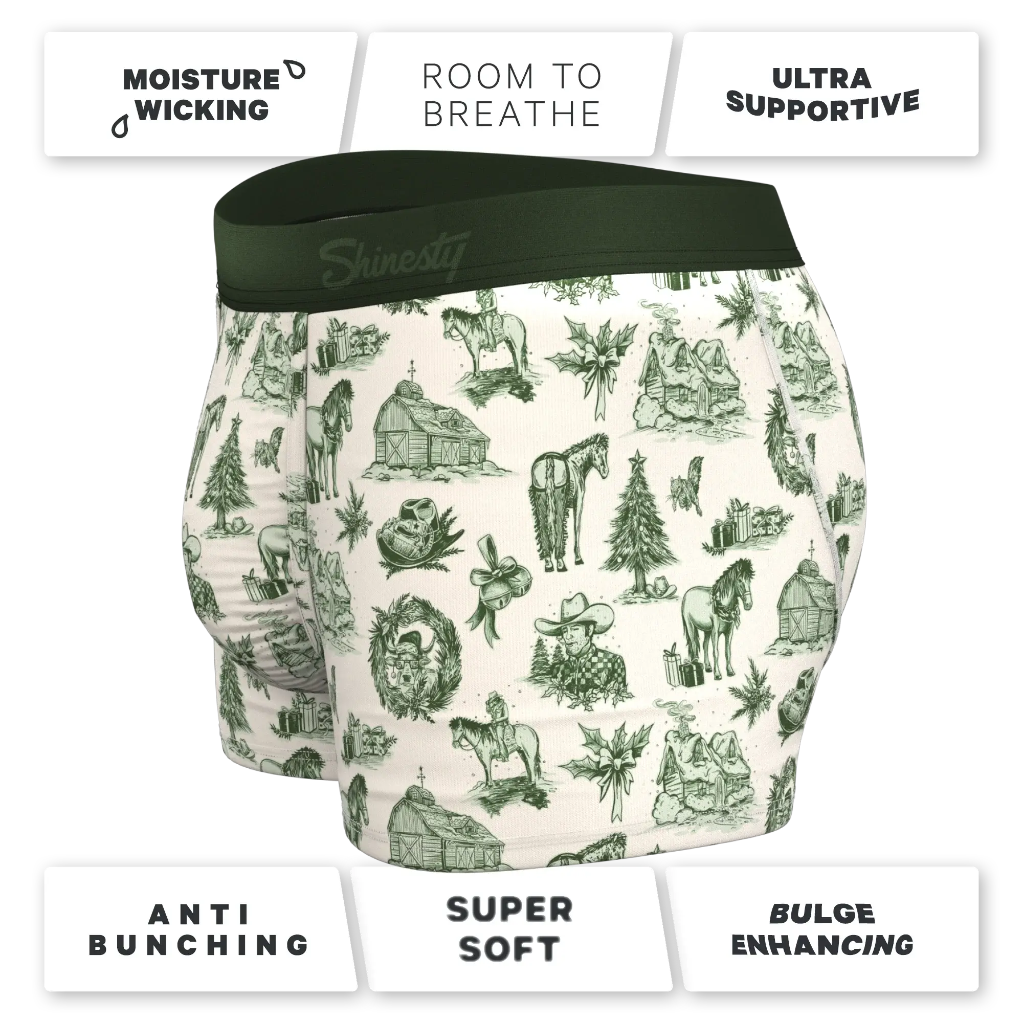 The Western Wonderland | Western Toile Ball Hammock® Pouch Trunks Underwear - Shinesty - Flyclothing LLC