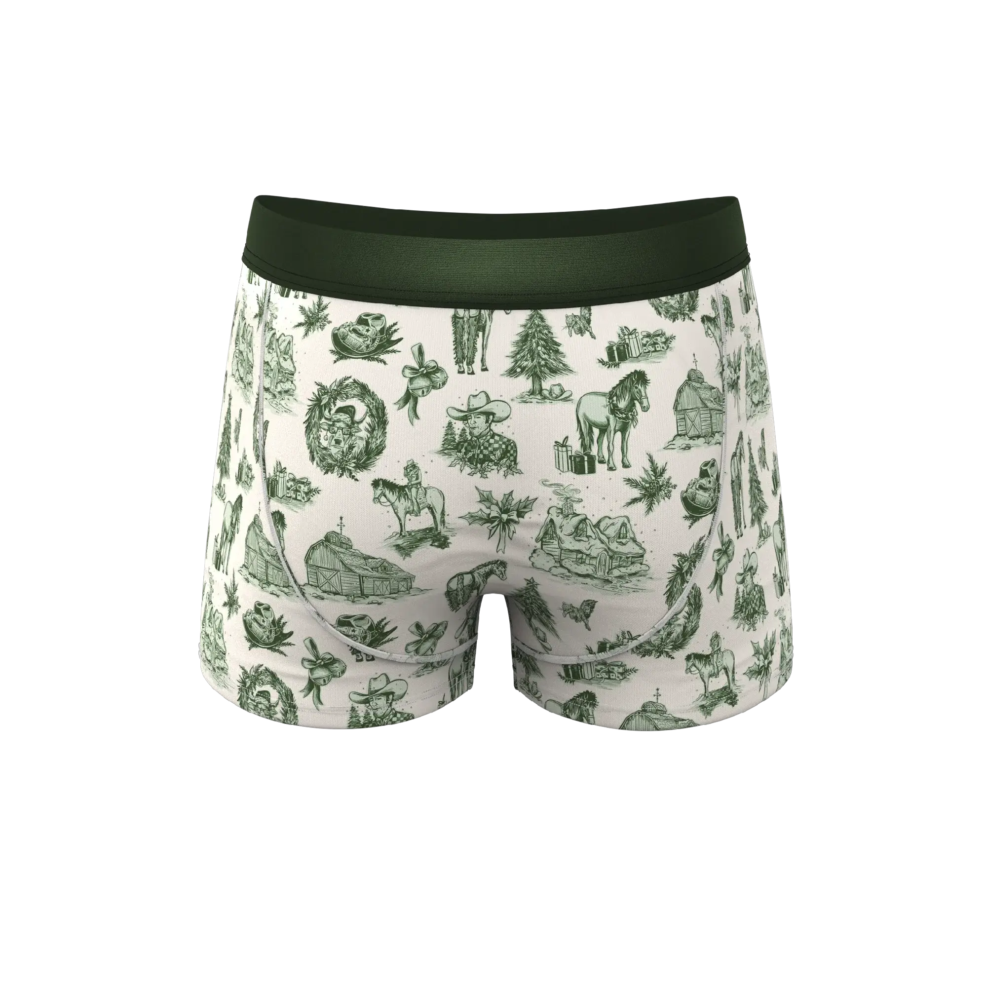 The Western Wonderland | Western Toile Ball Hammock® Pouch Trunks Underwear - Shinesty - Flyclothing LLC