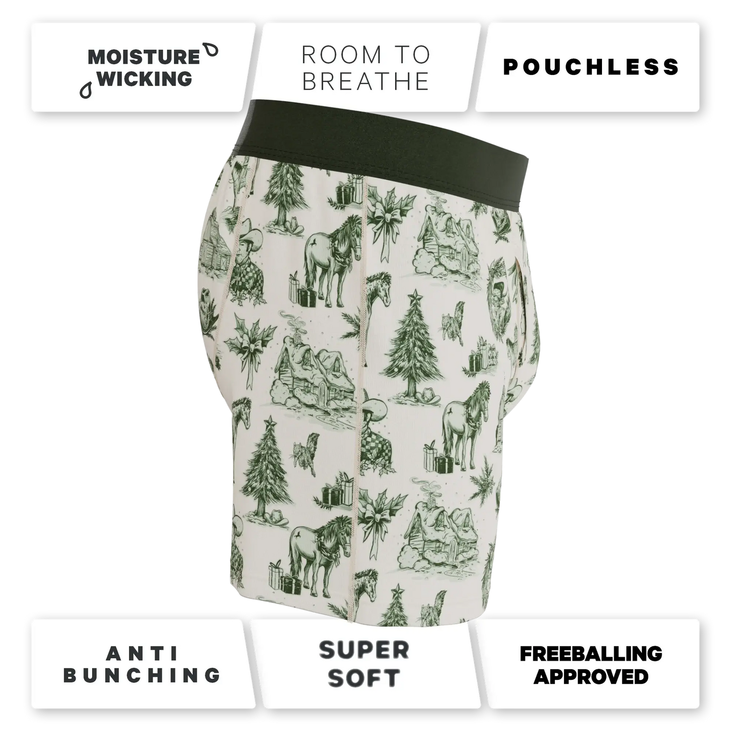 The Western Wonderland | Western Toile Men’s Boxers - Shinesty - Flyclothing LLC