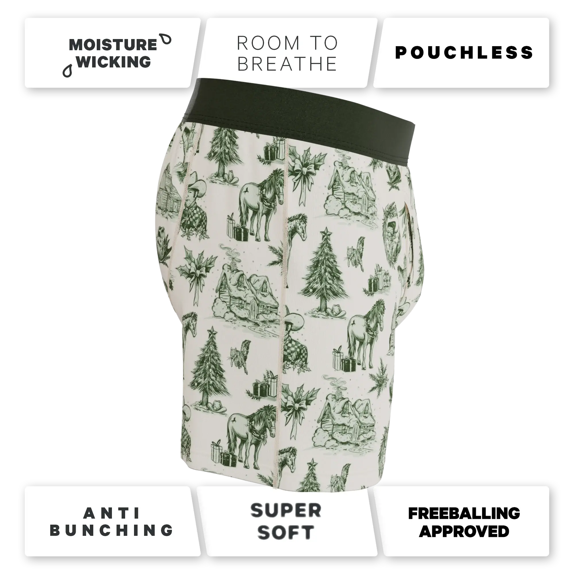 The Western Wonderland | Western Toile Men’s Boxers - Shinesty - Flyclothing LLC