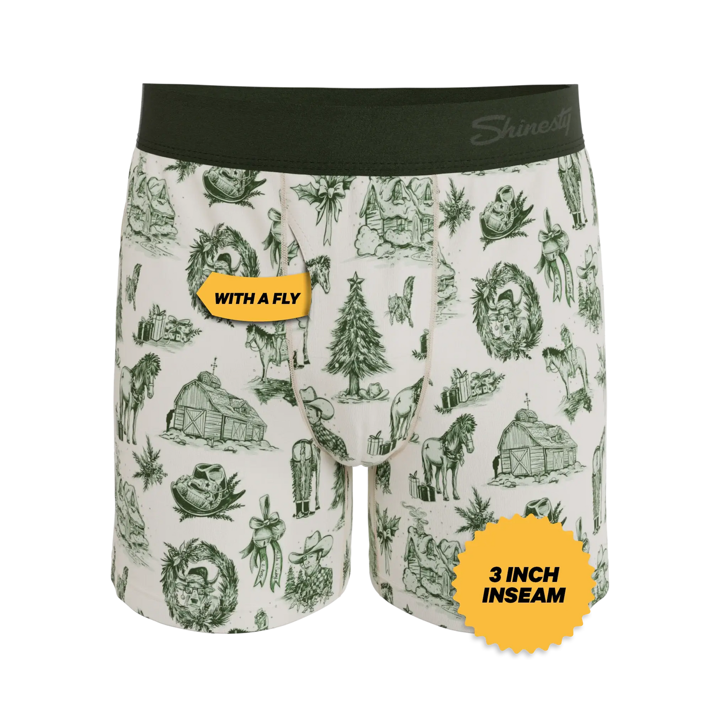 The Western Wonderland | Western Toile Men’s Boxers - Shinesty - Flyclothing LLC