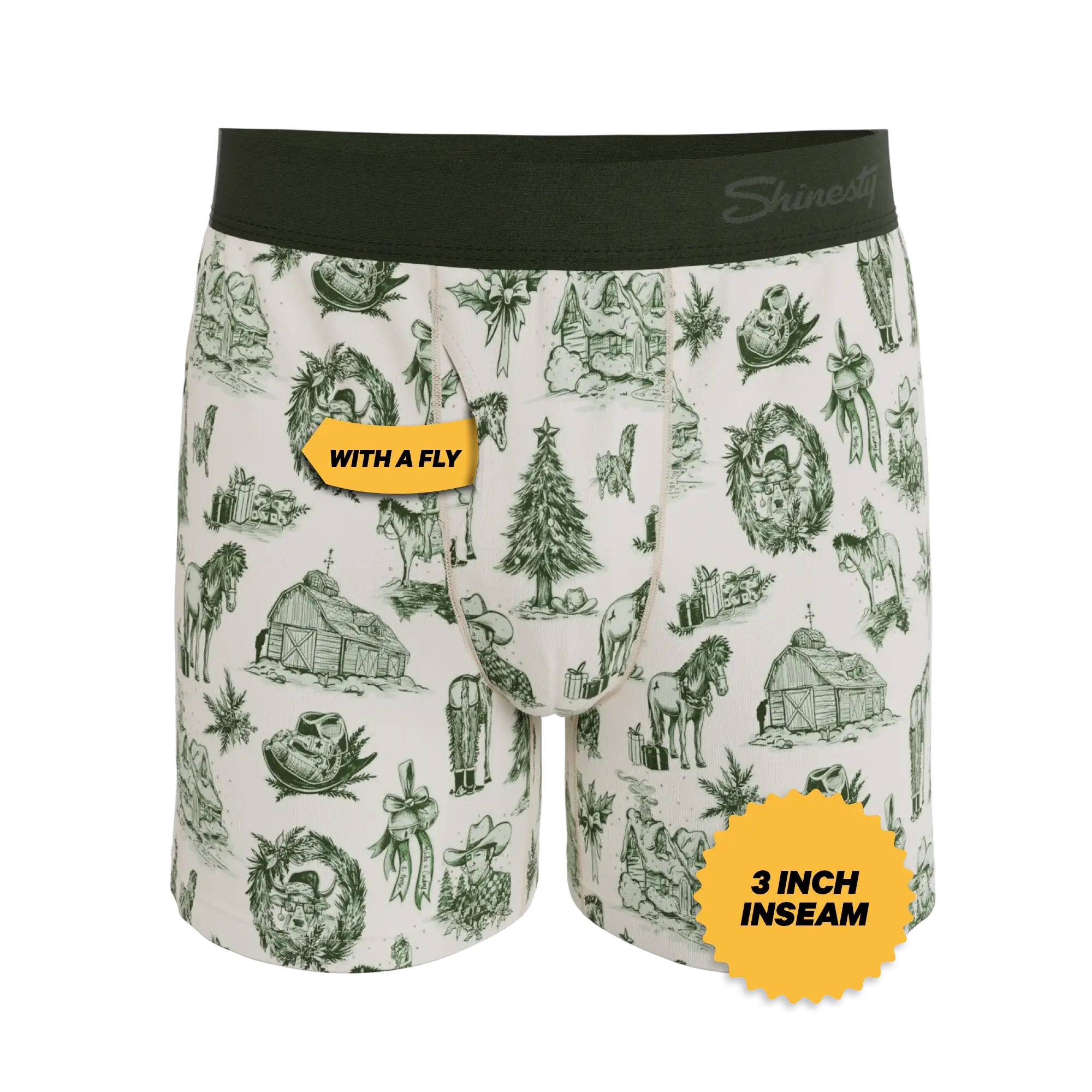 The Western Wonderland | Western Toile Men’s Boxers - Shinesty - Flyclothing LLC