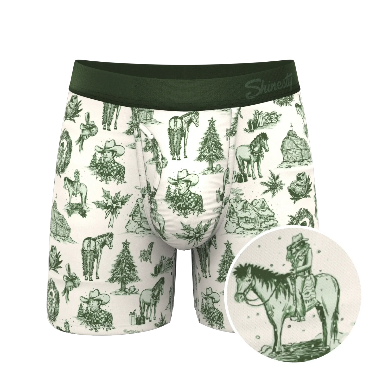The Western Wonderland | Western Toile Ball Hammock® Pouch Underwear With Fly - Shinesty - Flyclothing LLC