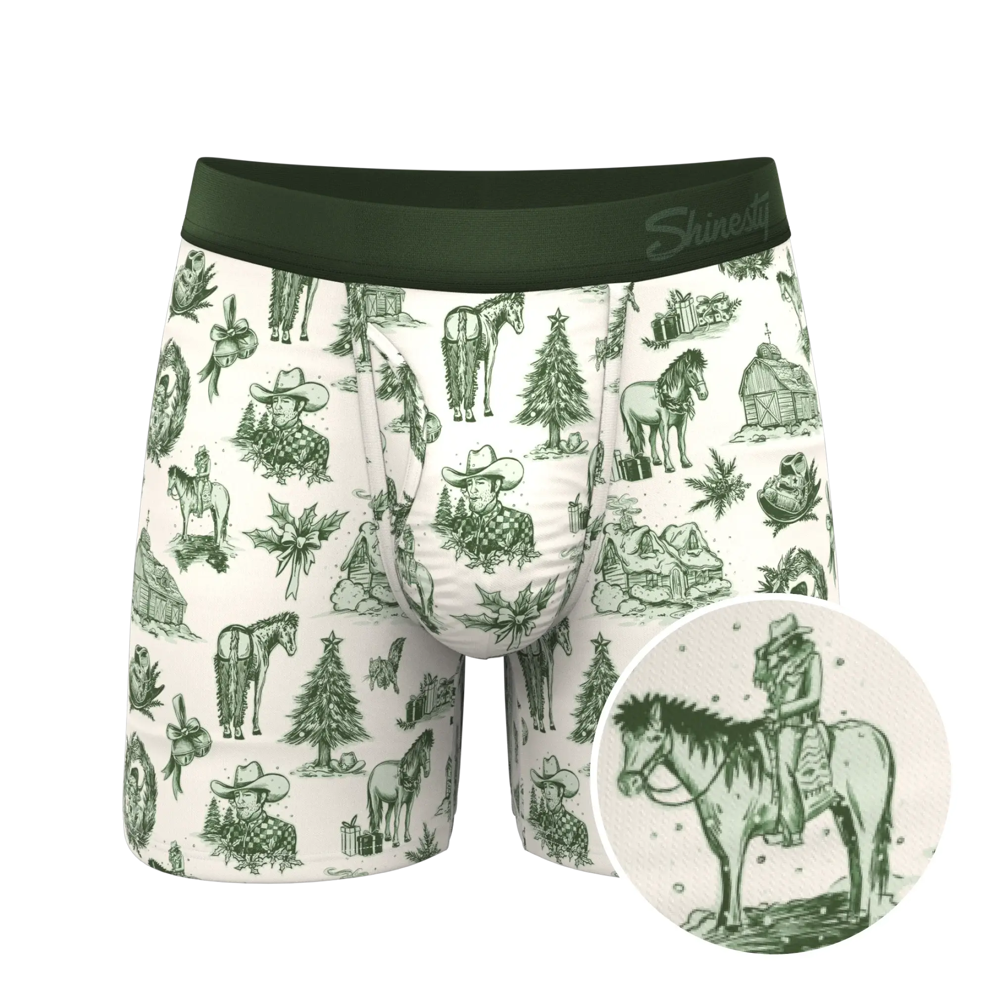 The Western Wonderland | Western Toile Ball Hammock® Pouch Underwear With Fly - Shinesty - Flyclothing LLC