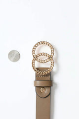 Double Chain Ring Buckle Belt
