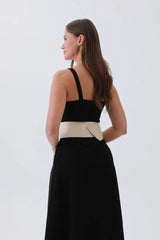 Sleek Faux Leather Belt – Minimalist Trackline Design⚡