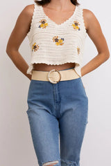 Earthy Chic Nature Loop Raffia Elastic Belt