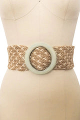 Bohemian Wide Natural Jute Waist Belt - Boho Clothing and Accessories - Flyclothing LLC