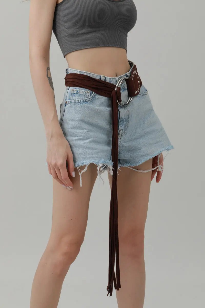 Long Fringe Waist Cincher – Vintage Draped Sash Belt 🌟🤠 - Boho Clothing and Accessories - Flyclothing LLC