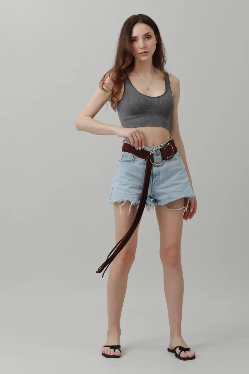 Long Fringe Waist Cincher – Vintage Draped Sash Belt 🌟🤠 - Boho Clothing and Accessories - Flyclothing LLC