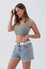 Minimalist Boho Raffia Belt – Chic Round Buckle for Effortless Style 🌾🌟