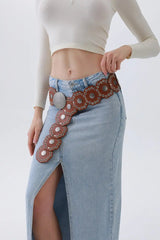 Classic Western Leather Belt – Vintage Cowboy Style ⚜️🤠 - Boho Clothing and Accessories - Flyclothing LLC