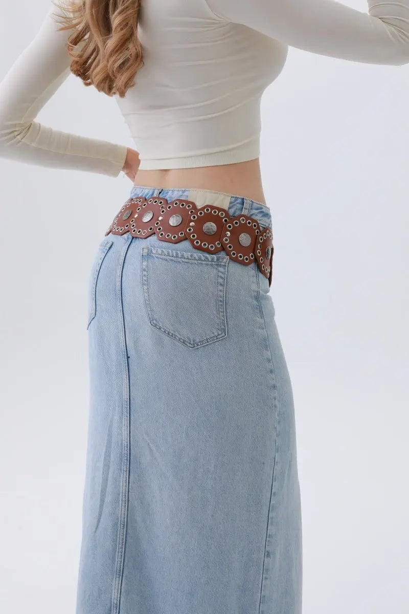Classic Western Leather Belt – Vintage Cowboy Style ⚜️🤠 - Boho Clothing and Accessories - Flyclothing LLC