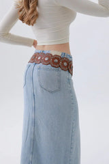 Classic Western Leather Belt – Vintage Cowboy Style ⚜️🤠 - Boho Clothing and Accessories - Flyclothing LLC