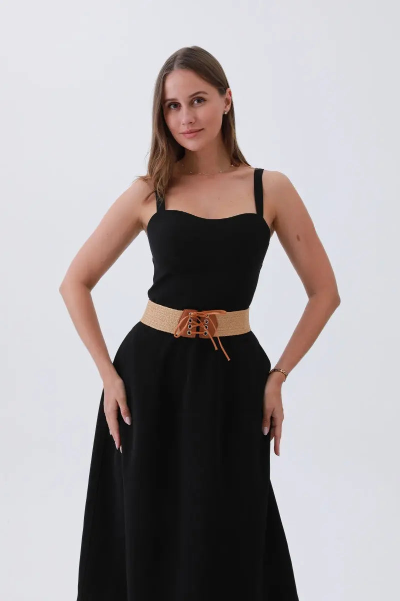 Adjustable Bow Belt – Stretchy Woven Waistband🌸✨