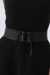 Adjustable Bow Belt – Stretchy Woven Waistband🌸✨