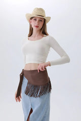 Ethnic Jazz Waist Cincher – Bohemian Fringe Belt✨🎷&nbsp;
