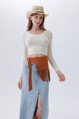 Ethnic Jazz Waist Cincher – Bohemian Fringe Belt✨🎷&nbsp;