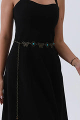 Boho Butterfly Chain Belt – Vintage Western Waist Accent🦋