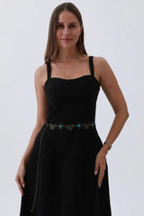 Boho Butterfly Chain Belt – Vintage Western Waist Accent🦋