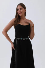 Boho Butterfly Chain Belt – Vintage Western Waist Accent🦋