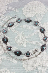 Bohemian Turquoise Waist Chain – Geometric Link Belt💎 - Boho Clothing and Accessories - Flyclothing LLC