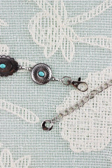 Bohemian Turquoise Waist Chain – Geometric Link Belt💎 - Boho Clothing and Accessories - Flyclothing LLC