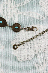 Bohemian Turquoise Waist Chain – Geometric Link Belt💎 - Boho Clothing and Accessories - Flyclothing LLC