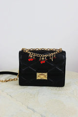 Cherry Charm Crossbody Strap – Adjustable Chain Bag Handle 🍒⛓️