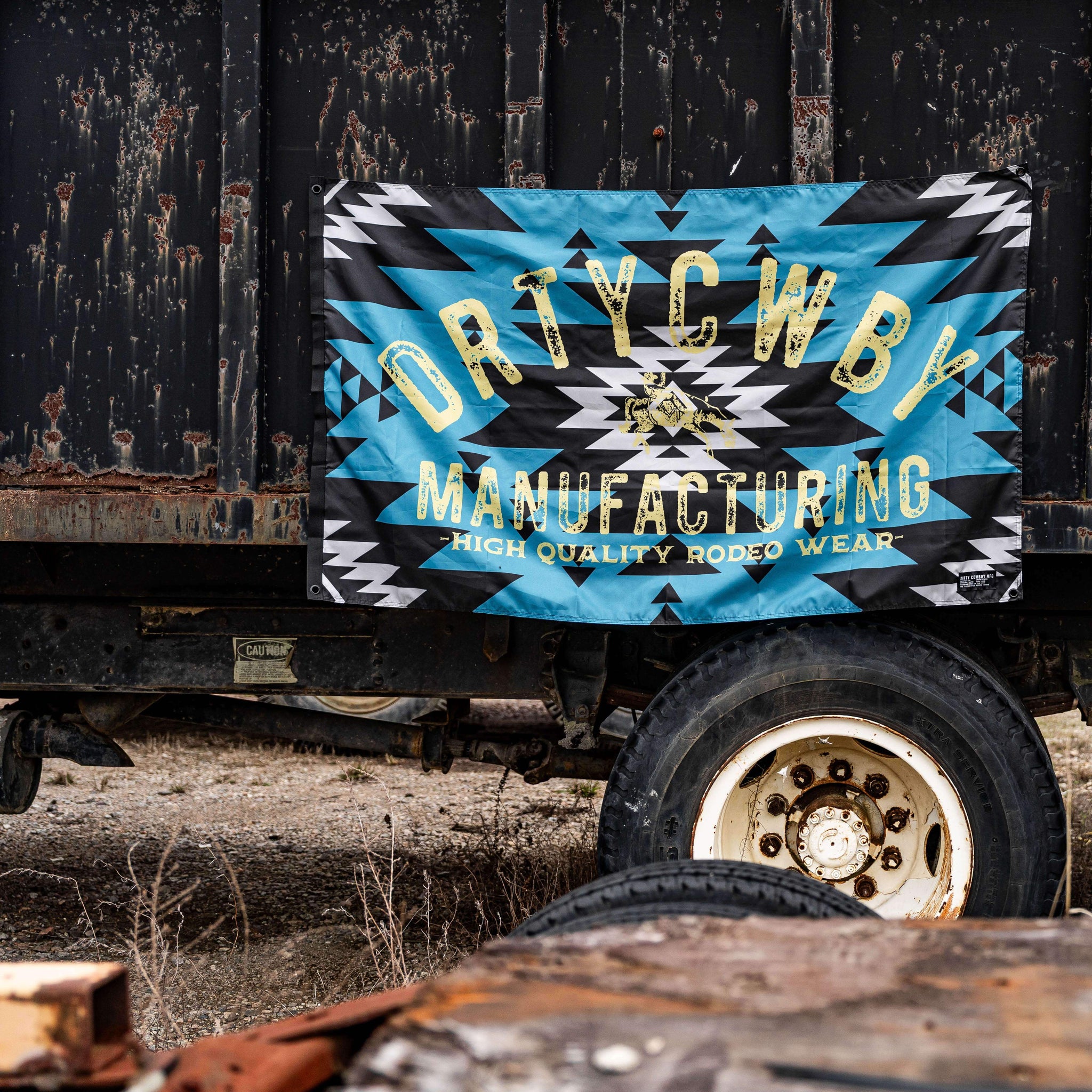 Dirty Cowboy Branded Aztec Flag - DIRTY COWBOY USA - Flyclothing LLC